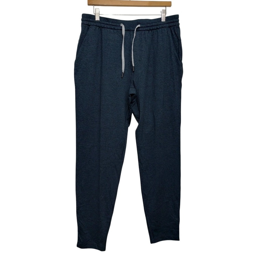 Lululemon City Sweat Jogger Mens L‎ Hearted Blue Soft Athleisure Pants Preppy